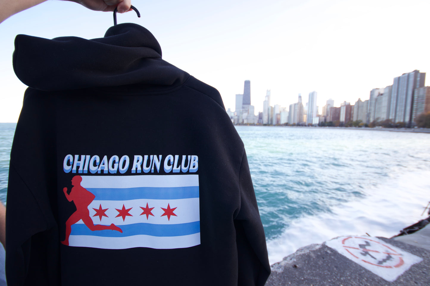 Chicago Run Club - Flag Hoodie